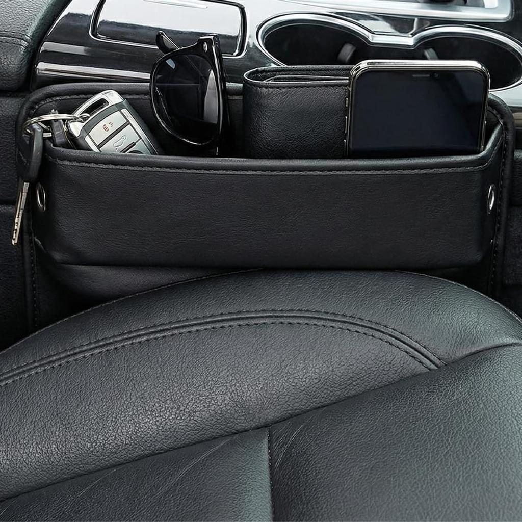 Universal Car Seat Gap Filler Organizer Multi Pocket Console Side Storage Bag Pu Leather Auto Interior Accessories Catcher For Phone Coins Keys