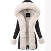 Cotton clothes Winter women's clothing Warm jacket Hooded coat Sweater collar cotton coat