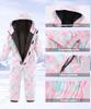 Hiheart Snowboard and Ski Adjustable and Perfect for Snow Baby Size 130 Kids' Wear, One-Piece Jumpsuit, Size, Waterproof, Warm, Play, Pink,