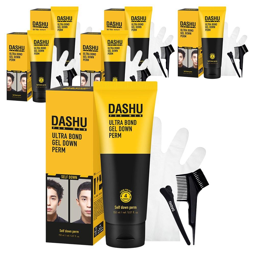 Dashu For Men Ultra Bond Gel Down Perm Set for Coarse Hair 150ml 6 Pcs