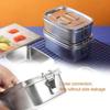 Leakproof Cover Stainless Steel Lunch Box 304 Stainless Steel Portable Food Container  School