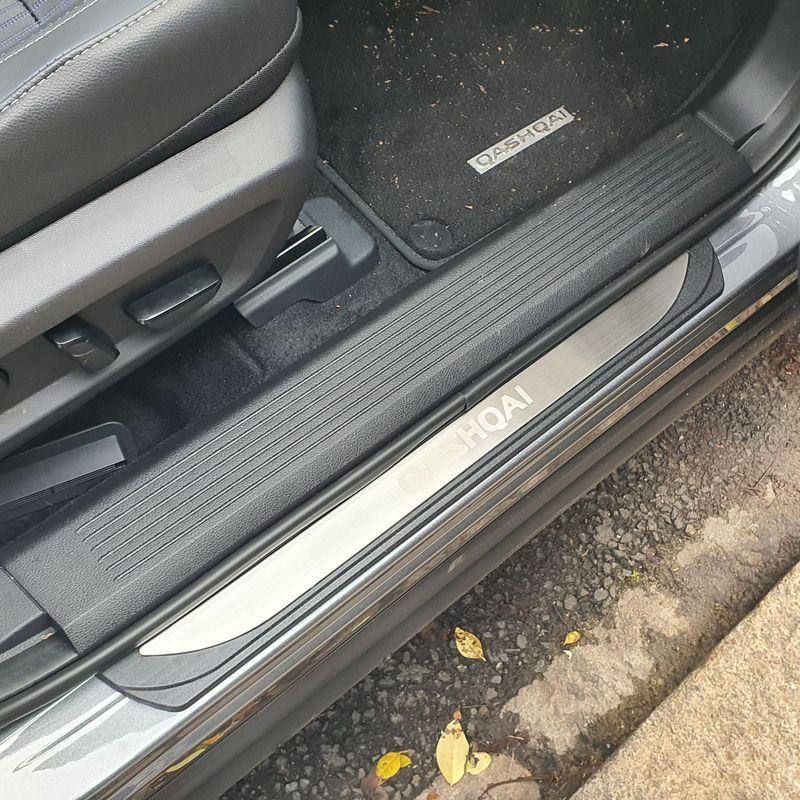 Für Nissan Qashqai J12 2024 Hintertür Kofferraum Stoßfänger Einstiegsleiste Pedal Schutzleiste Abdeckung Verkleidungen Autozubehör