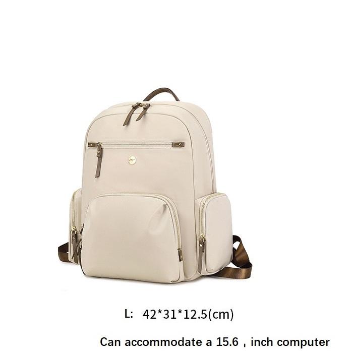 

Ladies Laptop Bag Korean Style Casual Computer Backpack L абрикосовый
