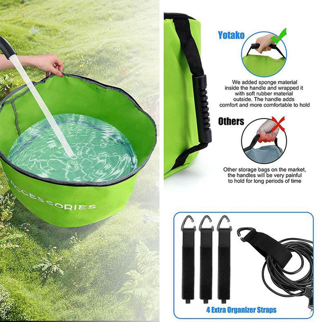 RV Sewer Hose Storage Waterproof RV Sewage Hose Storage Portable Carrier With Double Zipper Holder For Septic Tools Camping