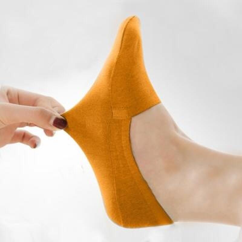 Mule loafer socks, 4-color fake socks [loafer shoes, women s and men s socks that don t slip off] Black Men s