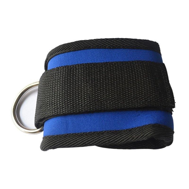 Sangle de cheville à anneau en D Sangle d'ancrage Attache de câble pour multi-gym Sangle de poulie pour cuisse et jambe Levage Fitness 1 pièce