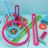 1 or 2 Set Multifunctional Knitting Loomed Set Round Rectangular Knitting Frame For Hat Scarves DIY Projects