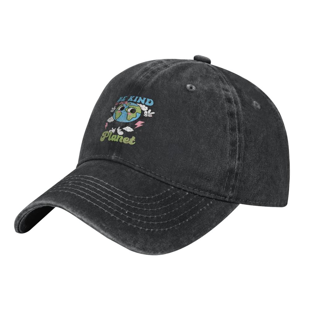 Planet Earth Saying Happy Earth Day  Baseball Caps Vintage Distressed Denim  Sun Cap Unisex Outdoor Summer Adjustable Hats Cap