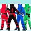 Jungen Ninja Power Kostüm Kampfsport Japanischer Samurai Krieger Kostüm