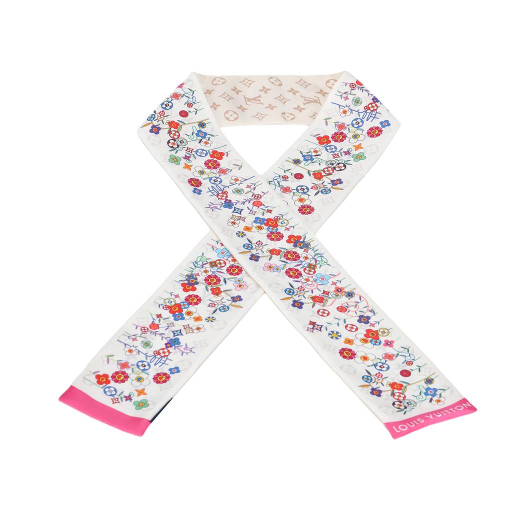 Louis Vuitton X Takashi Murakami Superflat Monogram Bandeau Hvid Dame Streetwear M96165