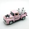 Haunted Metal Truck Halloween Collectible Alloy Car Model with Removable Ghostly Miniature Ornament Home Decors Gift