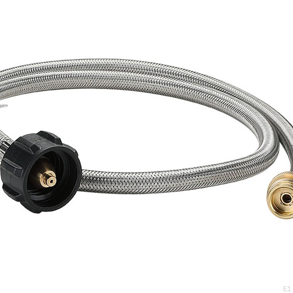 Adaptateur de tuyau de propane Convertisseur de réchaud fendu Tuyau de raccordement Butane universel pour la randonnée