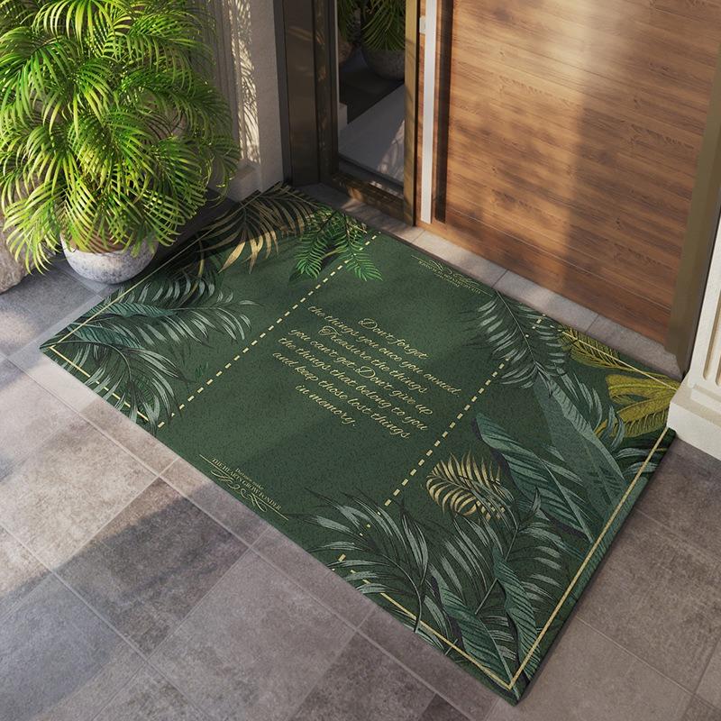 Stone Pattern Floor Mat Home Living Room Entrance Doormat Bedroom Flower Printed Anti-slip Carpets Washable Bathroom Kitchen Rug