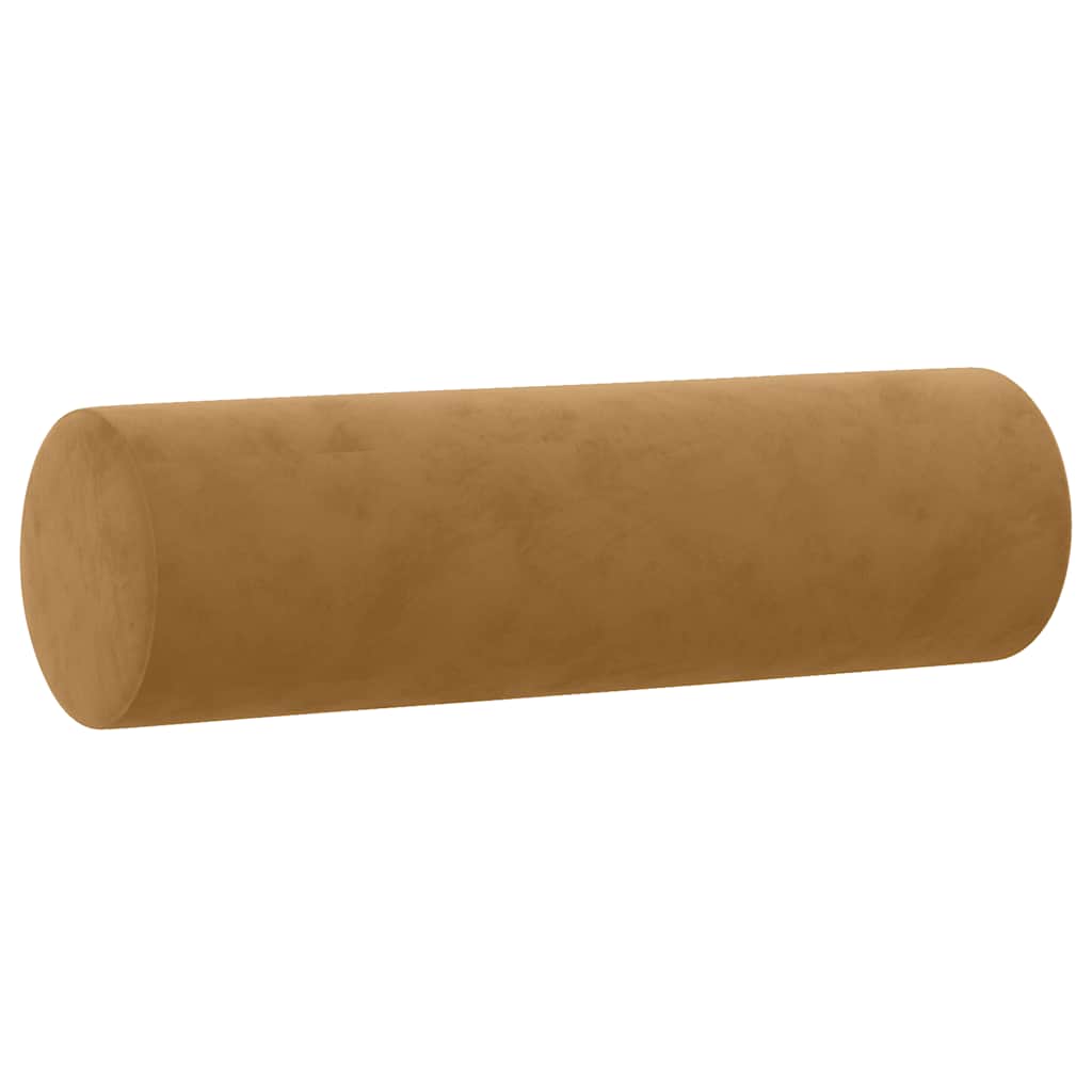 Vidaxl 2-Osobowa Sofa Z Poduszkami, Brązowa, 140 Cm, Aksamit