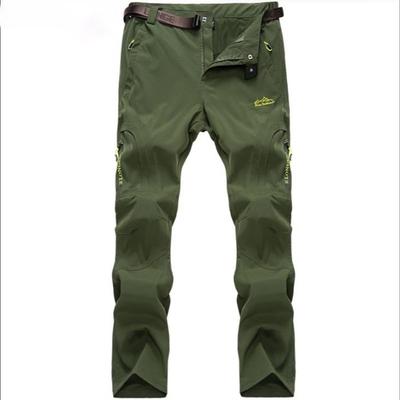 Summer Outdoor Quick Dry Hiking Pants Men's Thin Stretch Waterproof Tactical Pants Zipper Pockets Trousers Lightweight Fishing Pants