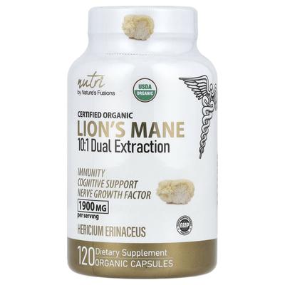 Organic Deer Antler Mushroom, 10:1 Dual Extract, 120 Organic Capsules (633Mg/Capsule)