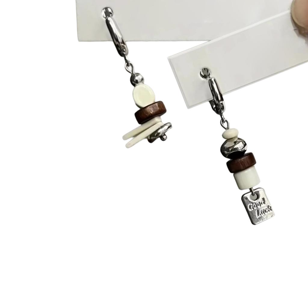 Trendy Asymmetric Dog Earrings In Black Alloy Ear Rings Jewelry Perfect For Young Women Seeking Fashionable Accessories