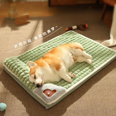Cozy Plush Dog Bed Washable, Warm Durable Pet Bed for Large Small Dogs