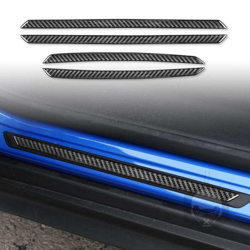 Auto Interior Accessories Sticker For Alfa Romeo Stelvio 2016- Carbon Style Inner Door Handle Storage Box Gear Shift Panel