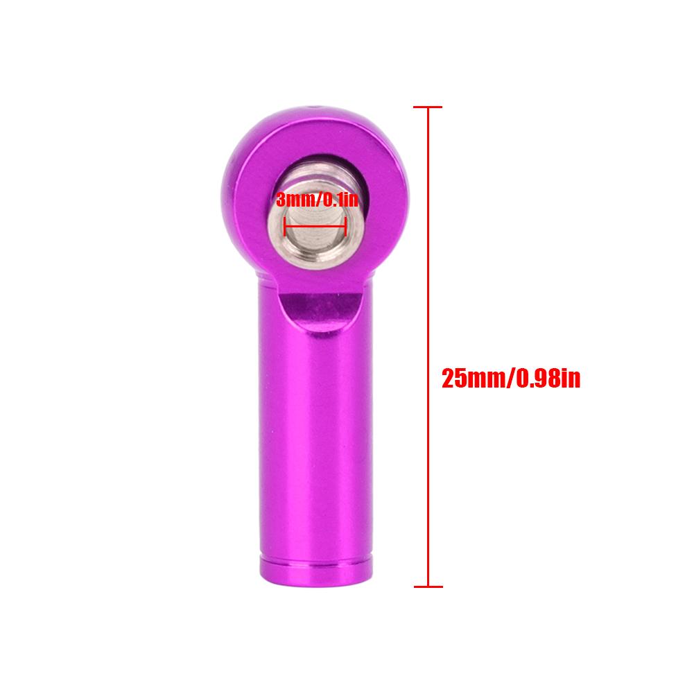 10Pcs Aluminium Alloy M4 and Negative Thrd Tie Push Link Rod Joint For 1/10 Model RC Car