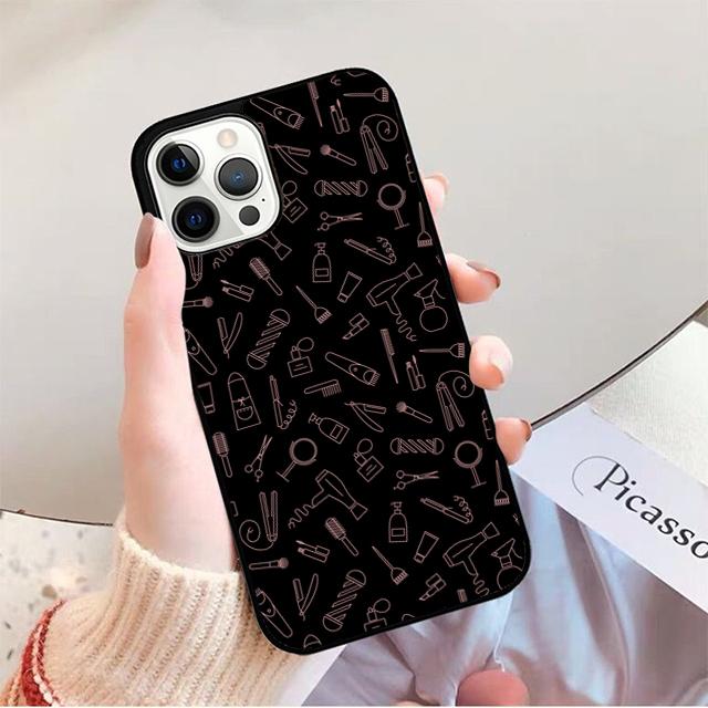 Hairdresser Barber Scissors Phone Case for iPhone 17 Air 16 16e 15 Plus for Apple 13 11 12 14 Pro Max Cover Coque Fundas