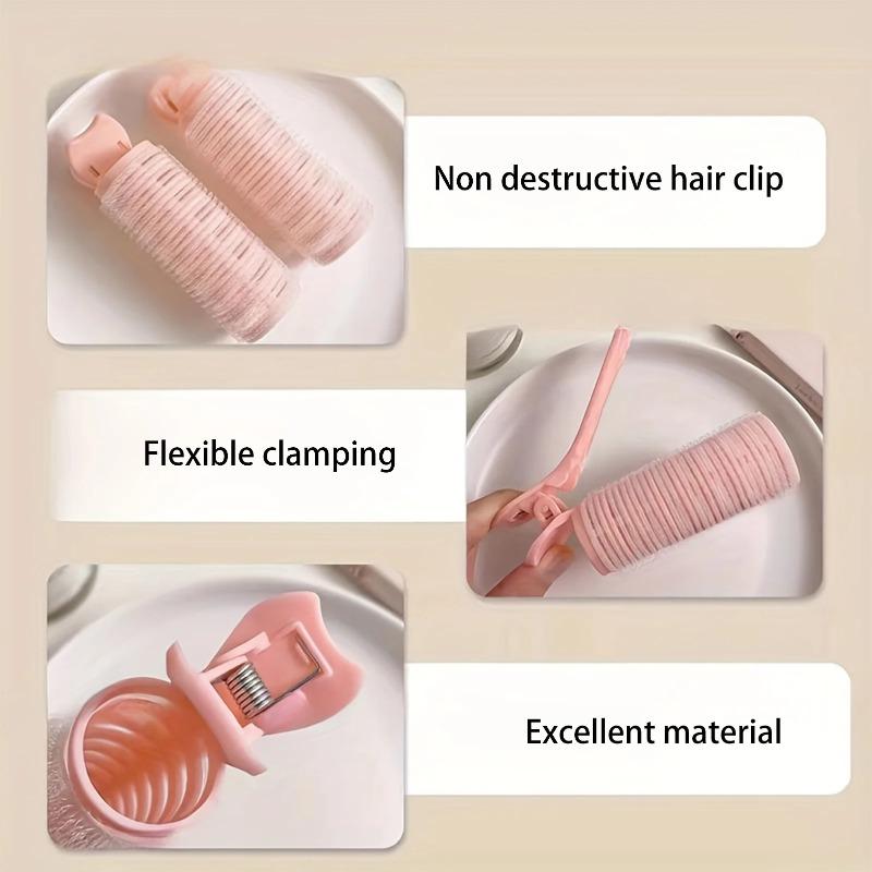 Heatless Overnight Hair Curlers - DIY Bangs & Lazy Styling Set with Fluffy Rollers & Clips for Natural Waves (No Heat Damage)