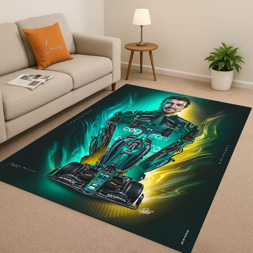 27 Style Racing Car Racer Driver Star Living Room Non-Slip Area Rug Carpet for Bedroom Playroom Sofa,Home Decor Doormat Kids
