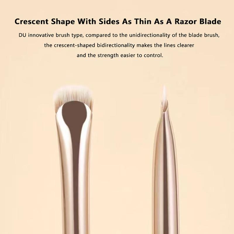 Crescent Eyeliner Brush Draw Eyeliner Eye And Contour Makeup Tools Upgrade Half Round Crescent Blade Eye Liner Makeup Brush