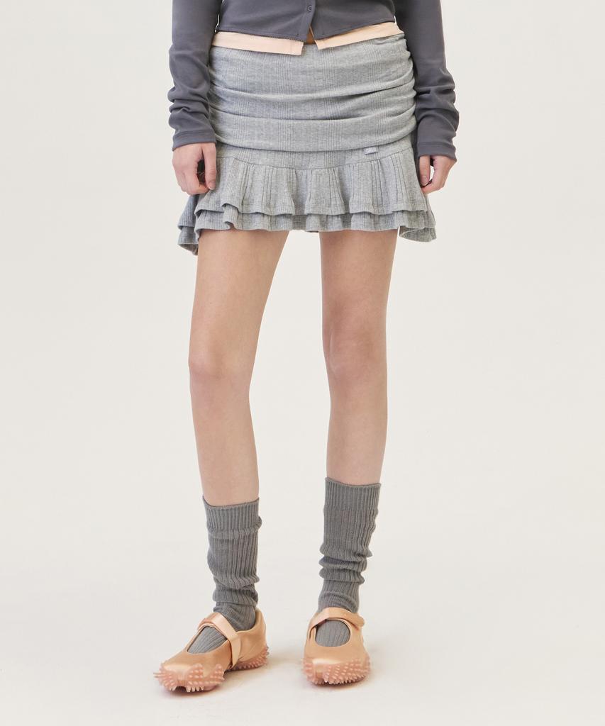 Grove Audrey Skirt (Melange Gray)