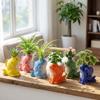 Unique Ceramic Succulent Planter Fish-shaped Hydroponic Planter  Desktop Decor