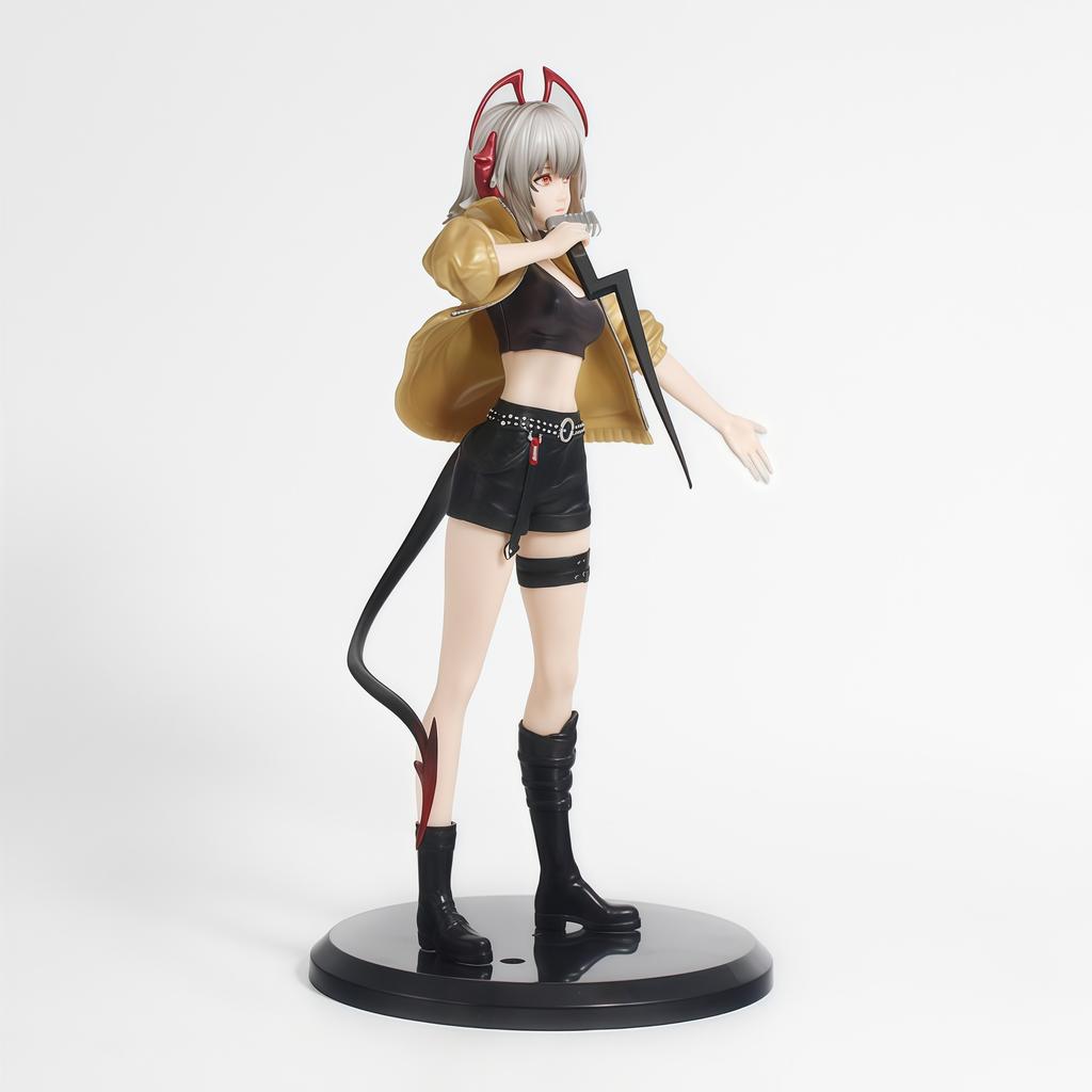 22Cm Game Arknights Wiš'Adel Figurine Standing Posture Serie Cute Cool Action Sniper Profession Pvc Toy Collection Gift In Stock