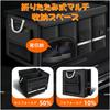 Car Storage Box Trunk Storage Box 72L Large Capacity Storage Box Foldable Design Storage Waterproof Divider Oxford Fabric Waterproof PVC Lining Side