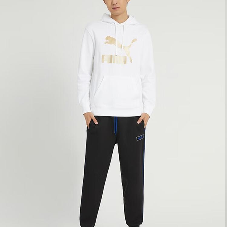 PUMA Sweatshirts Men's White Hooded Moderate Regular 537678-02