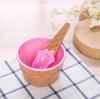 Candy Color Ice Cream Bowl with Spoon - Plastic Egg Tart Style Mold