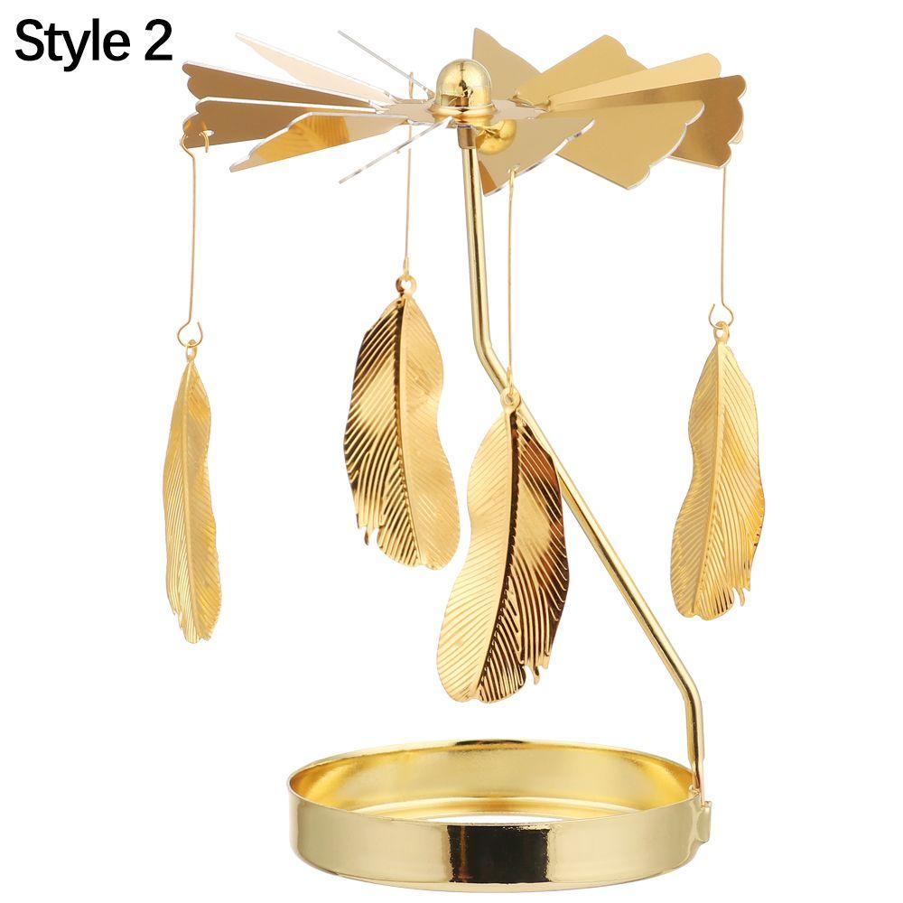 Decoration Christmas Supplies Wedding Romantic Rotating Candle Stand Candlesticks Candle Holder