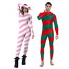 Jumpsuit Xmas Adult Catsuit Fancy Dress Up Christmas Costume Bodysuit Cosplay
