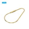 [PATIKIL] Brass Key Rings, Set of 5, 7mm Opening Screw Lock Clip Key Rings, Teardrop Shape Key Chain Clips for Keys