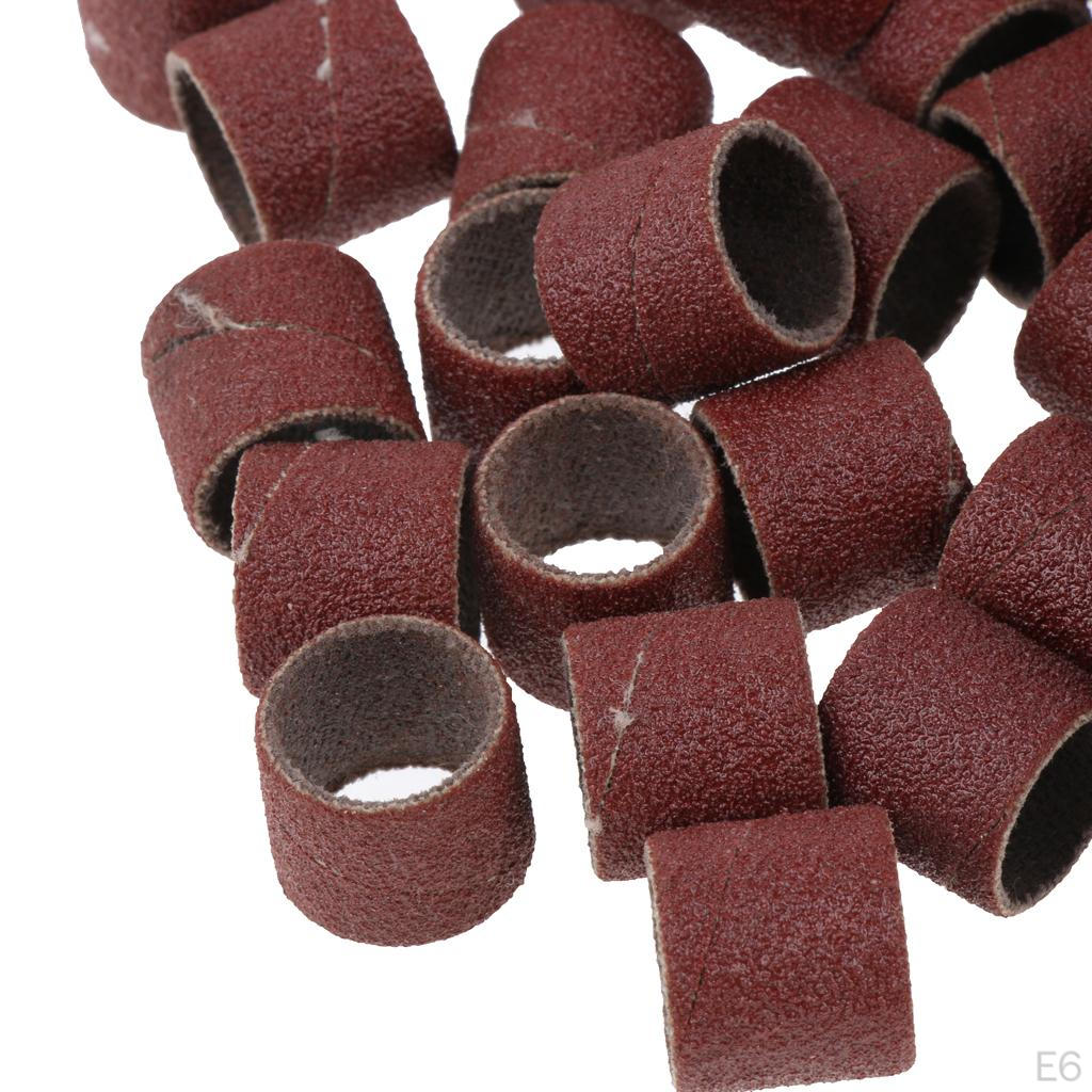 100 Pieces Sanding Drums Sanding Bands Sleeves For Rotary Tools
