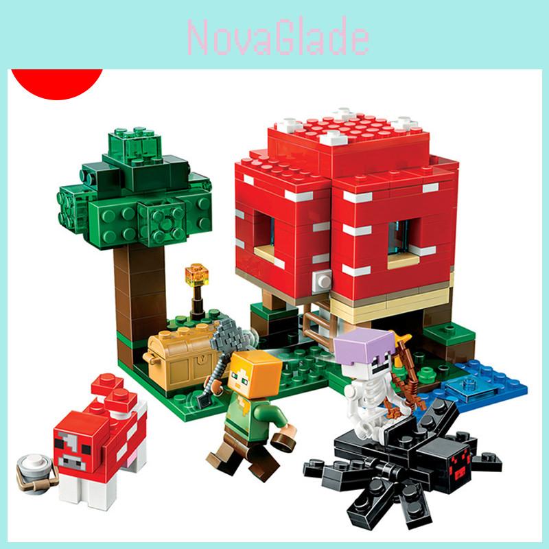 Minecraft The Mushroom House Set Building Blocks Toy For Creative Thinking