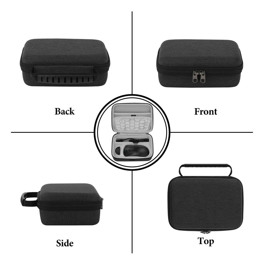 Geekria Mouse Carrying Case Compatible with Razer DeathAdder V4 Pro, DeathAdder V3 Pro, and DeathAdder V3 Wireless, EVA Hard Shell Portable Travel