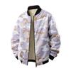 Middle Aged Youth Camouflage Jacket with Lamb Wool and Thickened Outer Layer Jacket, Plus Plus Loose Fit Jacket for Men