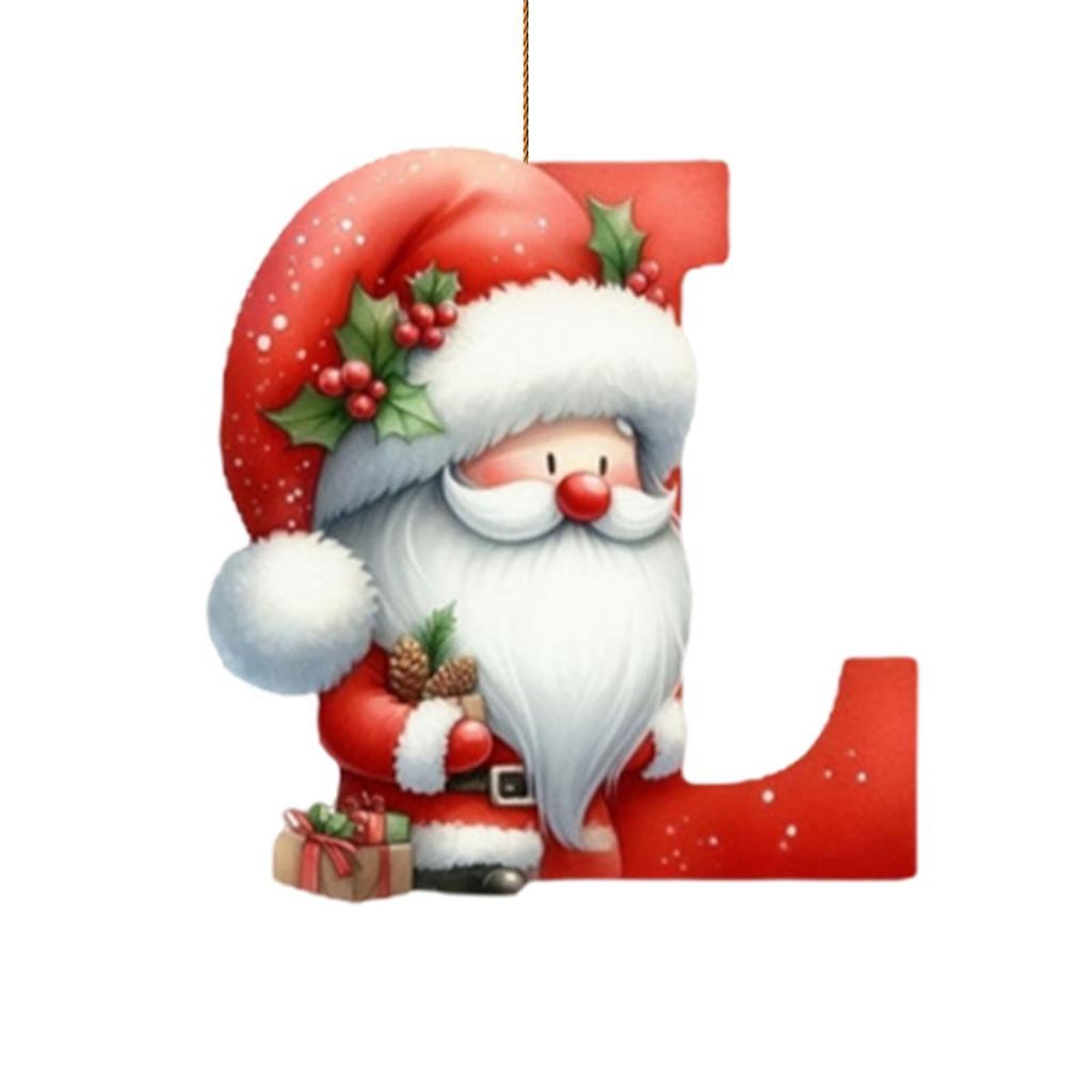 Christmas Acrylic Letter Ornament New Design 2D Plane Car Hanging Tree Decor Holiday Festive Home Decor Unique Xmas Decor Gift