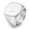 Custom Jewelry Rings Blank Stainless Steel Women Mens Signet Ring Silver Color Size 9 10 11 8 7 6