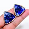 Natural Dichroic Glass Gemstone Brass Jewelry Earring 1.06" RE-62