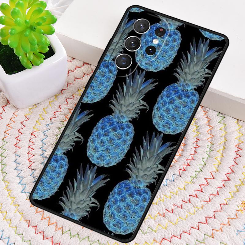 Hawaiian Tropical Neon Pineapple Silicone Phone Case For Samsung Galaxy Note 10 Pro S26 S25 S24 S23 S22 S21 Plus Ultra Cover