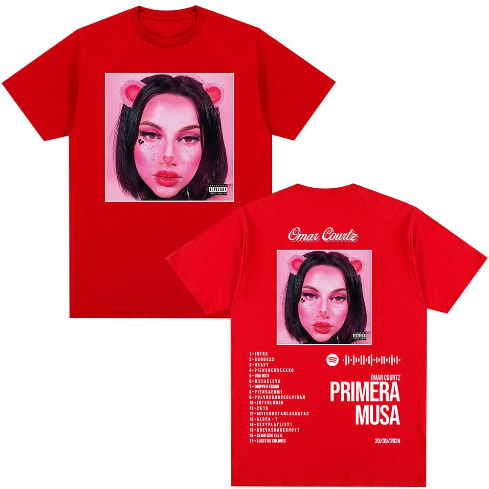

Rapper Omar Courtz Primera Musa T Shirt Mens Women Clothing Hip Hop Fashion Vintage Tshirt Casual Cotton Short Sleeve Tshirts S