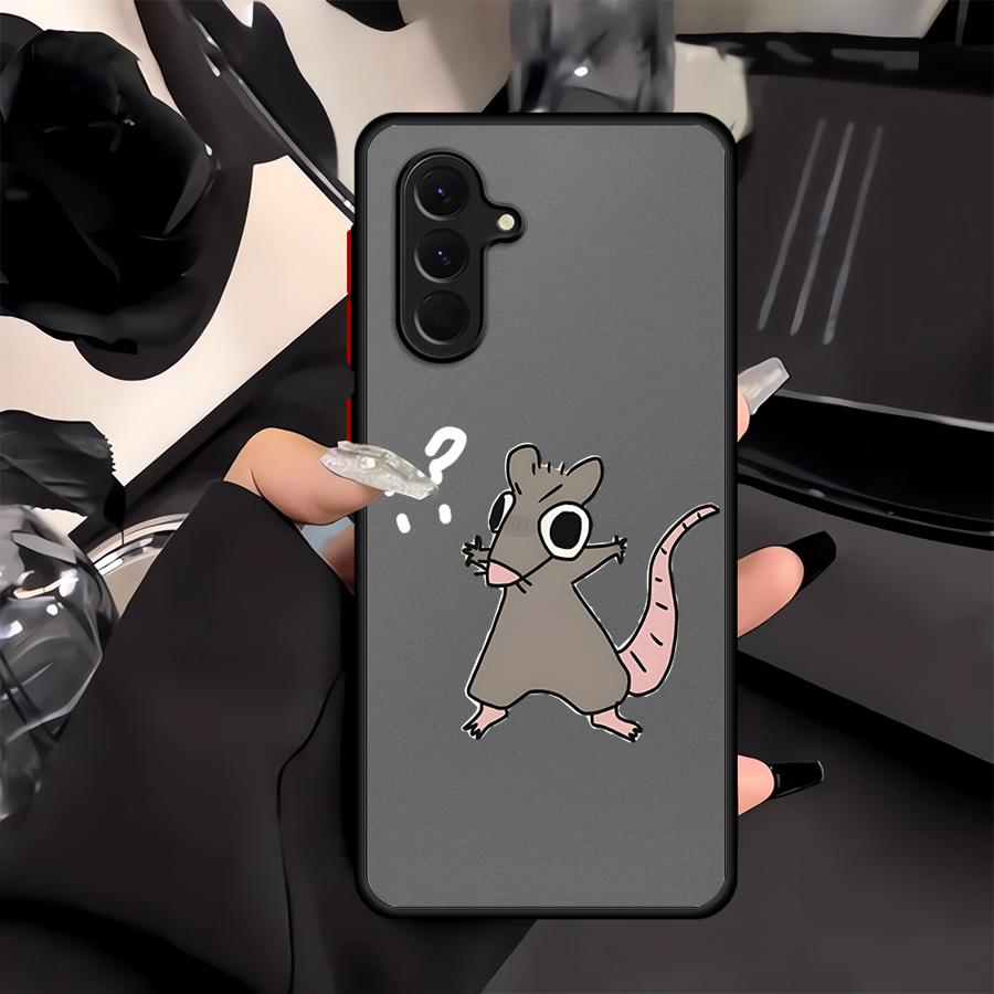 Phone Cover Case for Samsung Galaxy A54 A34 A36 A52S A72 A14 A23 A16 A15 A53 A73 A33 A17 A52 A35 A56 A55 Cartoon Cat And Mouse