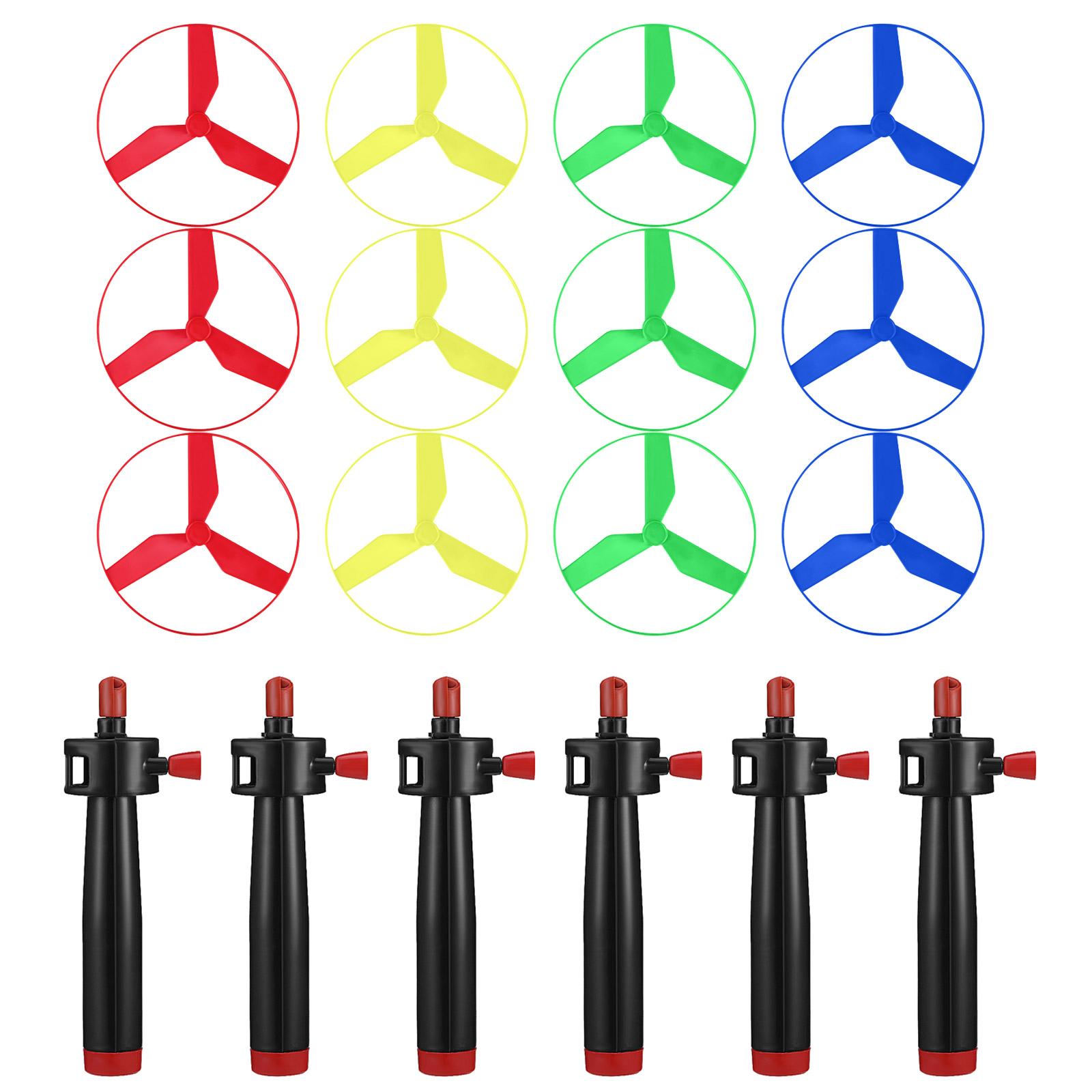 

Набор из 6 ярких вращающихся игрушек НЛО с выдвижной пусковой нитью для семейного веселья на открытом воздухе и детских мероприятий