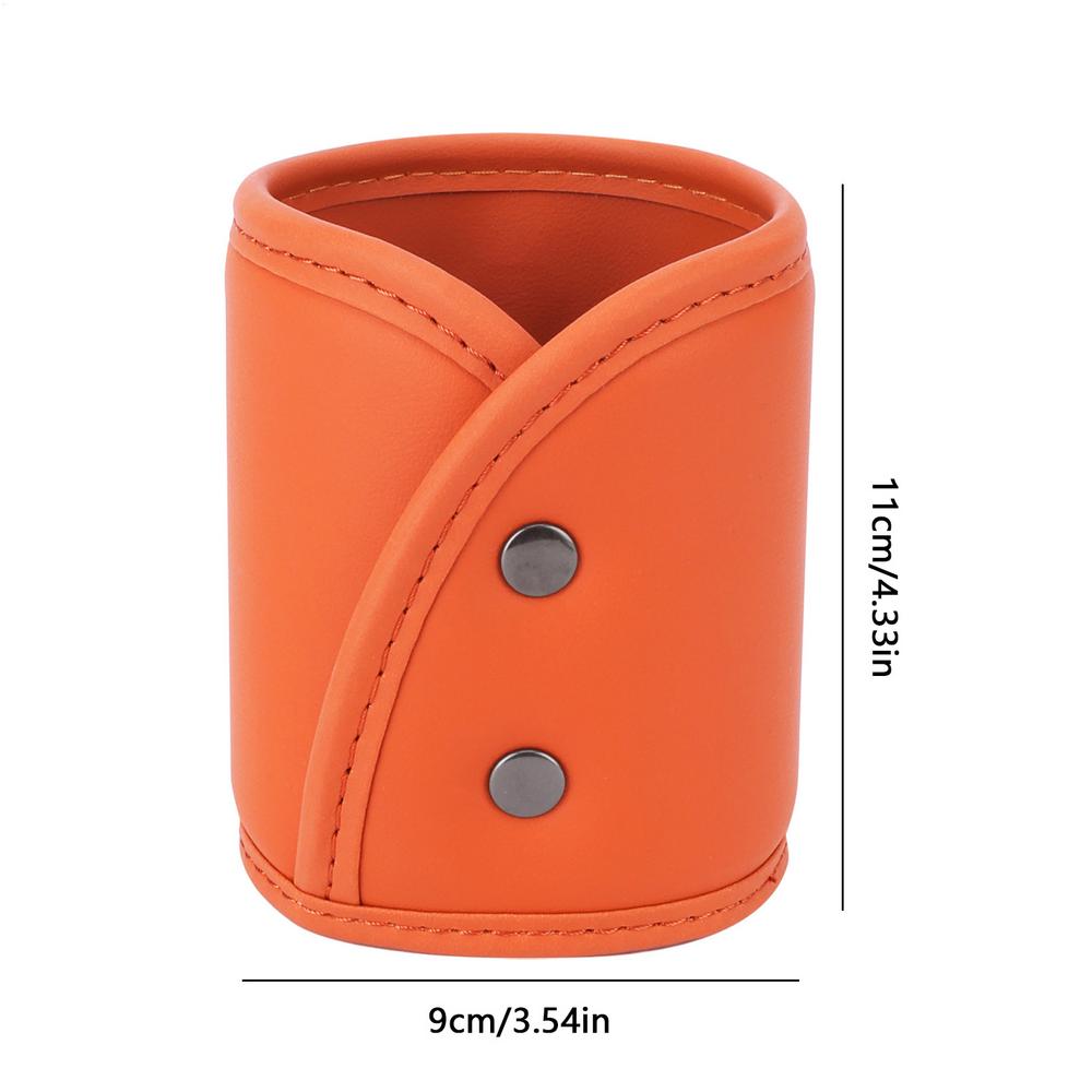 

Car Window Cup Holder Leather Drink Storage Box Multi-Functional Automotive Interior Accessories Back Seat Cup Holder Organizer коричневый