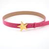 Black Fashionable Starry Compass Design Alloy Belt For Women In Summer